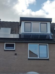 4x Zonnepaneel achterzijde